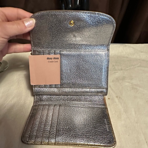 Mui Mui wallet with chain. Silver and gold. Absolutely beautiful ❤️❤️ - Picture 7 of 7